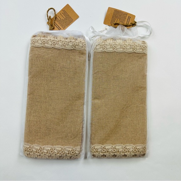 Ling’s Moment Lace Burlap Table Runner 72 x 12 inches - Picture 4 of 9